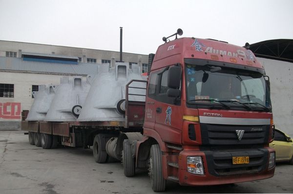 為國內鋼鐵工業基地生產的渣包交付成功
